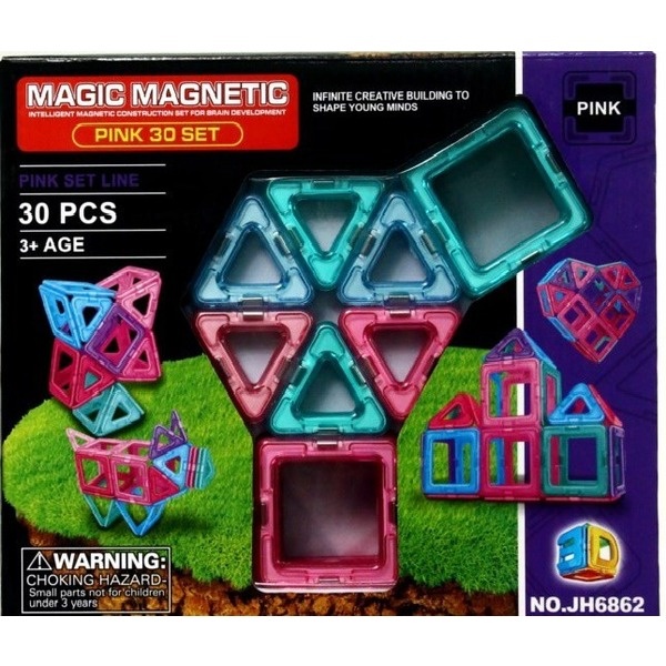 Магнитный конструктор Magic Magnetic, 30 деталей