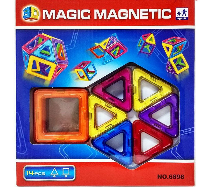 Магнитный конструктор Magic Magnetic, 14 деталей