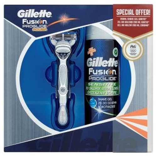 Бритва Gillette со сменной кассетой + гелья для бритья 