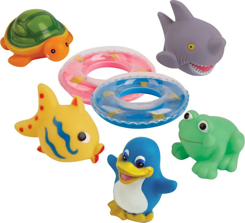 Игрушки резиновые для ванны  "Веселое купание" (набор 7 шт)