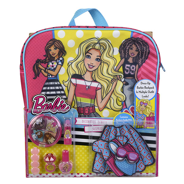 Набор Barbie детской декоративной косметики с рюкзаком